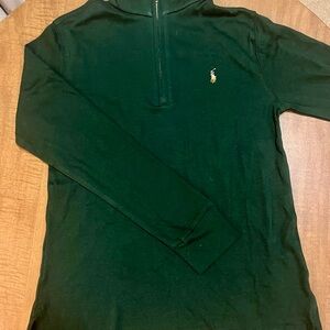 Polo by Ralph Lauren Dark Green Quarter-Zip Sweater